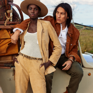 One Man Two Women In Brown and Tan Clothes